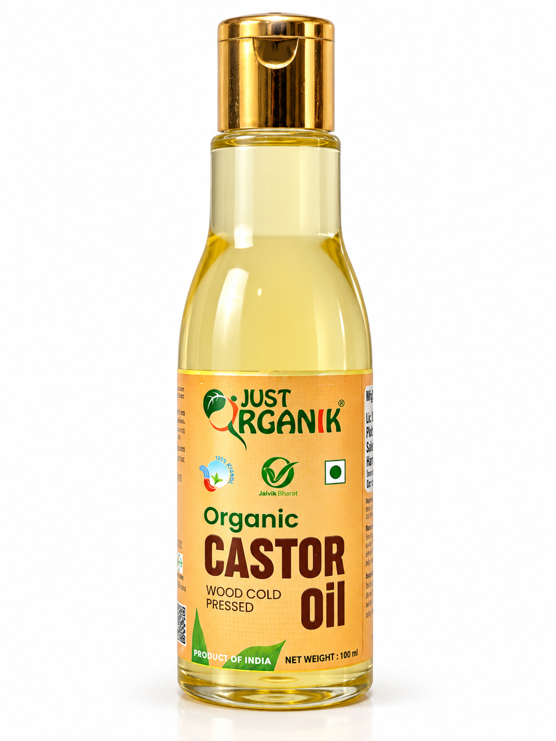 Just Org Castor Oil 100ml