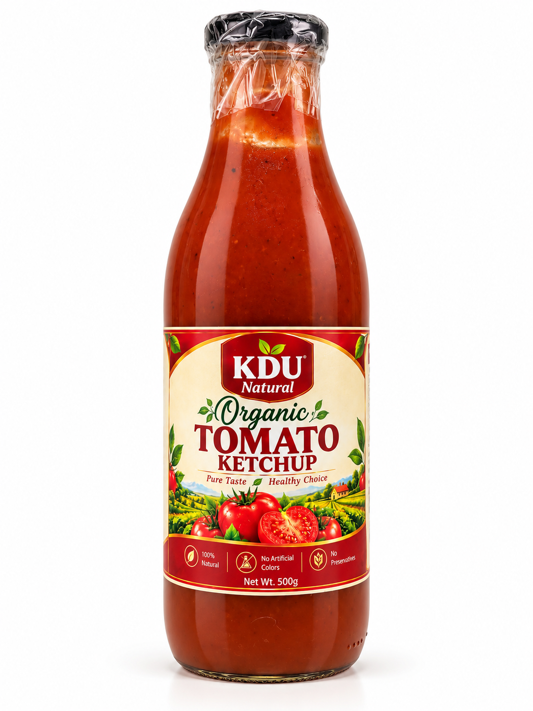 KDU Organic Tomato Ketchup – 500gm